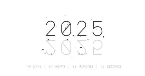 2025新年倒计时动画HTML源码下载 | 可自定义任意节日倒计时特效