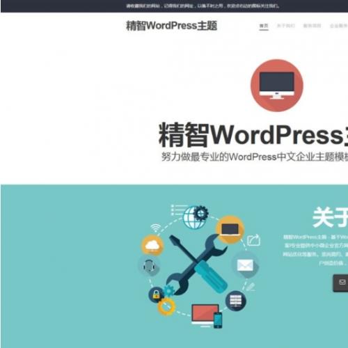 电脑维修店WordPress主题源码下载 - 简洁企业模板