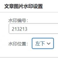 素材编号水印插件源码下载 - WordPress原创插件