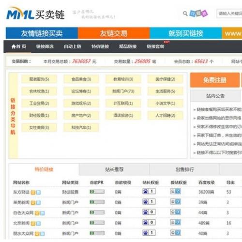 ThinkPHP友链交易平台源码下载|仿Alivv友链系统|PHP+MYSQL全功能版